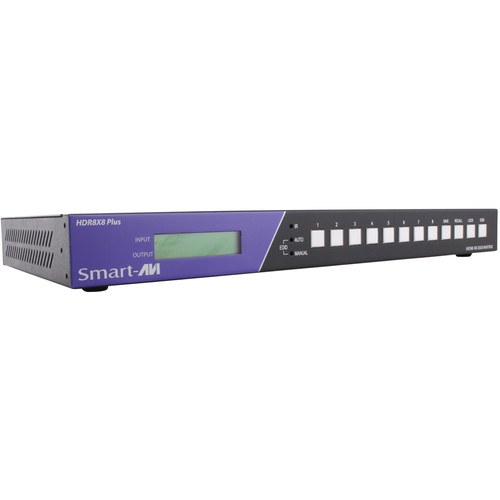 SmartAVI HDR8X8PLUSS 4K 8x8 HDMI Matrix Switch with IR Remote