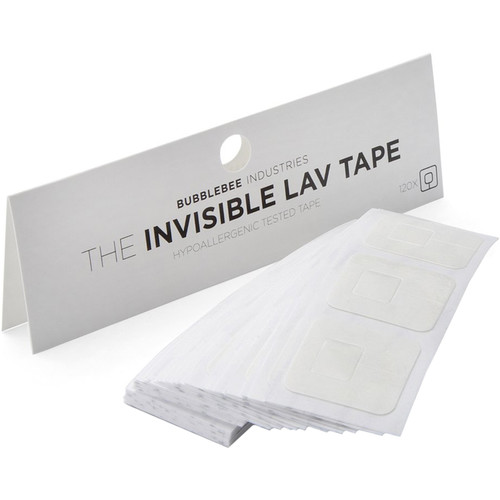 Bubblebee Industries Invisible Lavalier Microphone Tape Mounts 120 Pieces