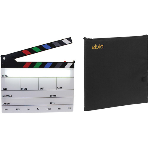 Cavision NextGeneration Color Clapper Slate with LED Light and Soft Case Kit