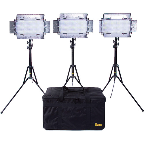 ikan IB508v2 BiColor LED Light Panel 3Light Studio Kit