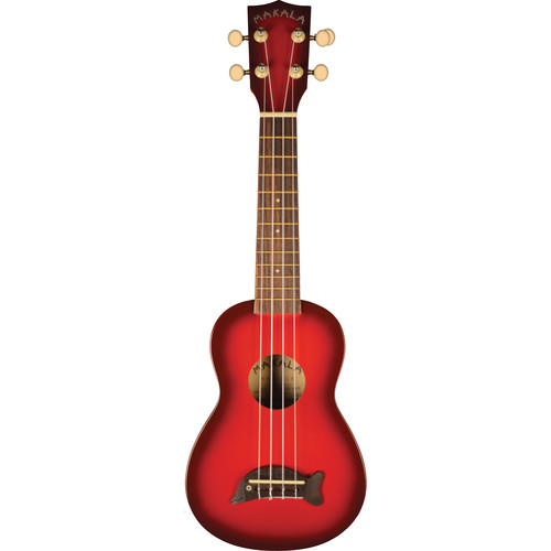 MAKALA Soprano Dolphin Ukulele Red Burst