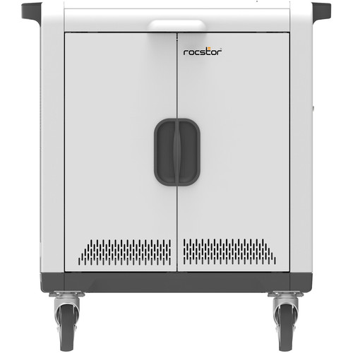 Rocstor Volt SCL32 USB Sync  Charging Cart with Lightning Cables for 32 Tablets Up to 13