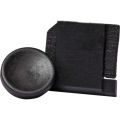 Artisan Obscura Soft Shutter Release & Hot Shoe Cover Set Small Concave Threaded Ebony Wood