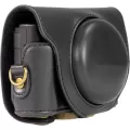 MegaGear Ever Ready Leather Camera Case for Sony Cyber-shot DSC-HX90V or DSC-HX80B Black