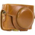 MegaGear Ever Ready PU Leather Camera Case and Strap for Sony Cyber-shot DSC-RX100 VI V IV III Light Brown