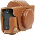 MegaGear Ever Ready Camera Case with Bottom Opening for Canon G5 X Light Brown