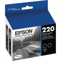 Epson T220 DURABrite Ultra Black Ink Cartridge Dual Pack