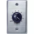 Speco Technologies WAT50 50W WallMount Volume Control Silver Plate Black Knob