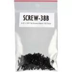 TecNec SCREW38B 440 x 38 Flat Head Screws for ChassisMount Connectors 100Pack Black
