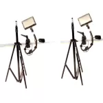 Bescor Grip-182K Gripper Gooseneck Bi-Color 2-Light Kit with Light Stands