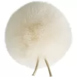 Bubblebee Industries Windbubble Miniature Imitation-Fur Windscreen Lav Size 2 35mm Off-White