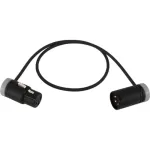 Cable Techniques Low-Profile 3-Pin XLR Female to 3-Pin XLR Male Adjustable-Angle Cable Gray Caps 24