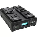 Core SWX Fleet Micro 3A Digital Quad Charger for V-Mount Batteries