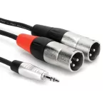 Hosa Technology Pro Stereo Breakout Cable - 3.5mm Stereo Mini to Dual 3-Pin XLR Male 6