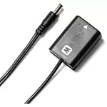 IndiPRO Tools 2.1mm DC to NP-FW50 Dummy Battery Unregulated Cable