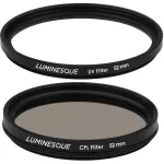 Luminesque 52mm Circular Polarizer and UV Slim PRO Filter Kit