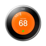 Google Nest Learning Thermostat 3rd Generation Stainless Steel