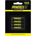 Powerex Precharged Rechargeable AAA NiMH Batteries 1.2V 1000mAh - 4-Pack