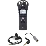 Zoom H1n Recorder Kit with Rode smartLav+ and TRRS to TRS Adapter (Black)