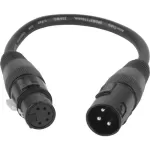American DJ AC3PM5PFM Accu-Cable 3-Pin Male to 5-Pin AC3PM5PFM