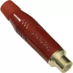 Amphenol AC Series RCA Female Cable Connector ACJR-RED