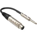 Hosa Technology Mic XLR Female Low-Z to 1/4 TS Male Hi-Z