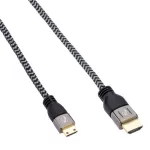 Pearstone Braided High-Speed Mini-HDMI to HDMI Cable HDC-415BR