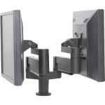 Argosy Dual Twin Independent Monitor Arm for 4 to 115 lb Display Black