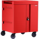 Bretford 32Device CUBE Charging Cart for Chromebooks Laptops  Tablets Red