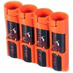 STORACELL Battery Caddy for 18650 Batteries Orange