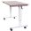 Luxor 60 Crank Adjustable Stand-Up Desk Dark Walnut Desk Silver Frame