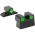 MEPROLIGHT LTD TruDot Tritium Night Sight Set for Bersa Thunder 380 Green  Green