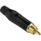 Amphenol AC Series RCA Male Cable Connector with Diecast